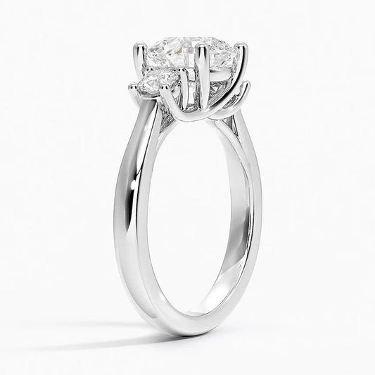 BRILLIANT CUT TRIO RING