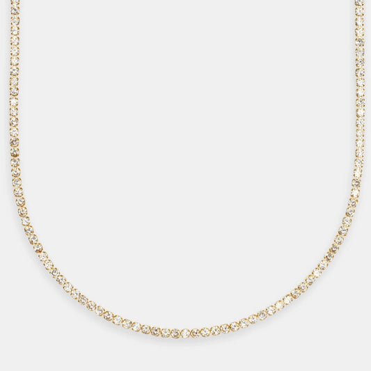 PETITE 2.25MM TENNIS NECKLACE - GOLD