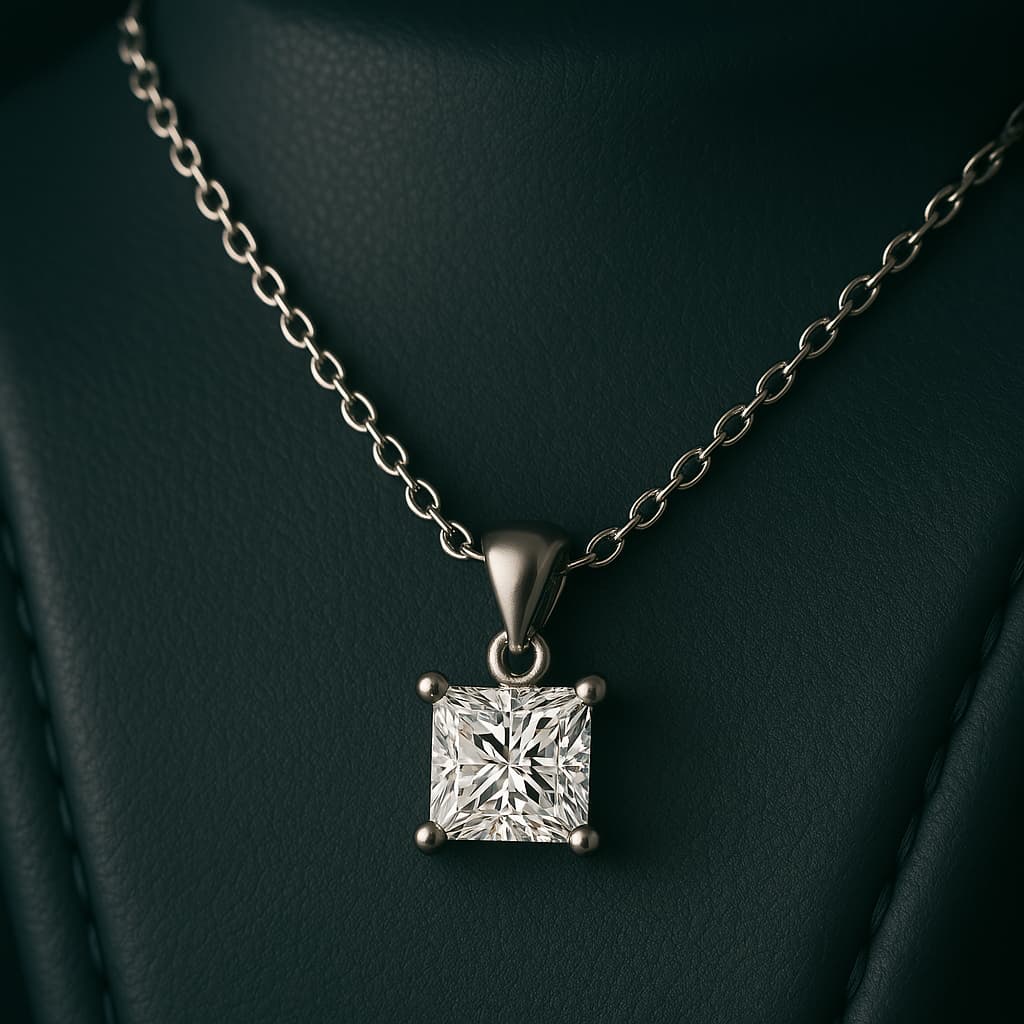 Amira Moissanite Necklace｜1ct