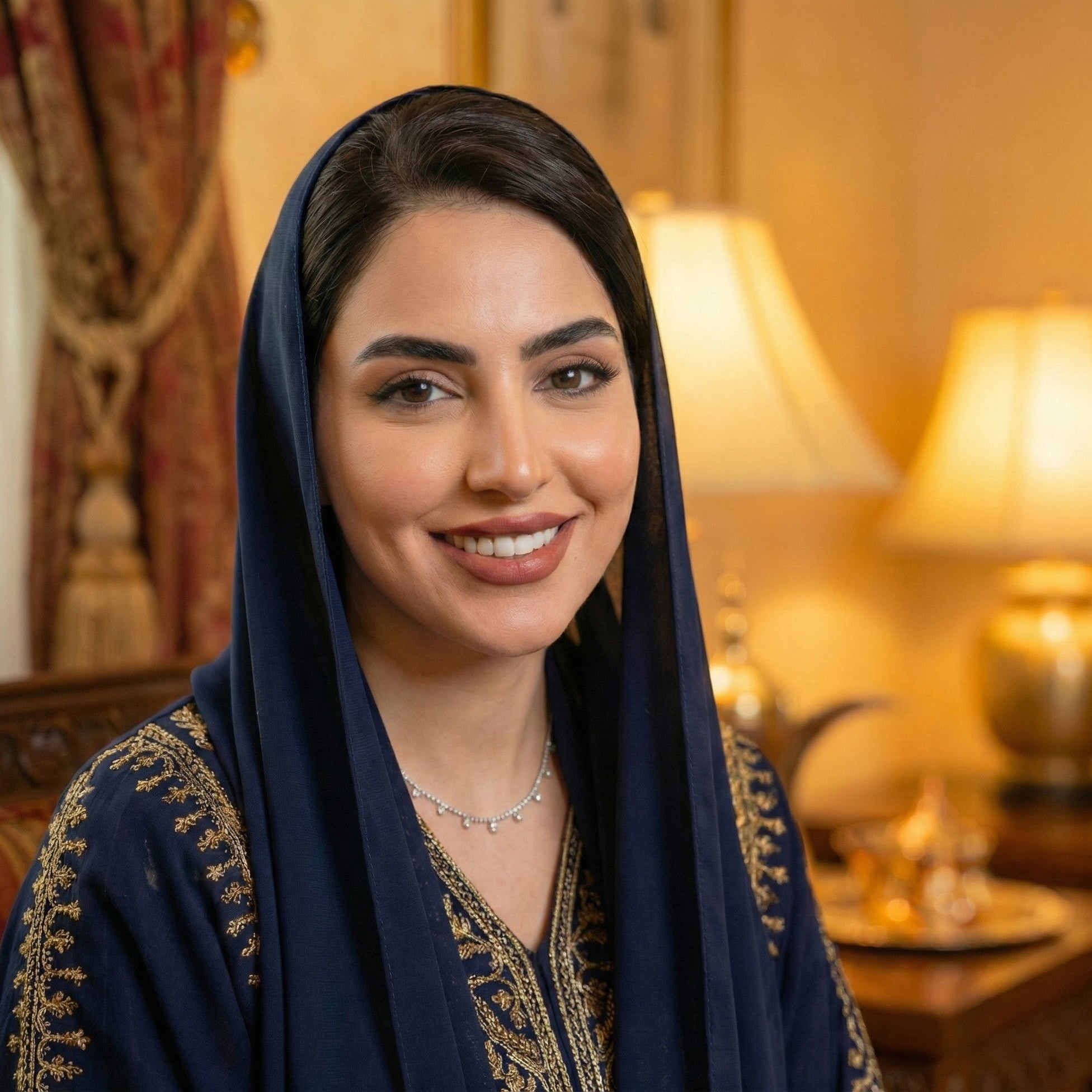 قلادة لين الميسانيت المتدلية – ذهب أبيض – لون D – VVS1