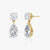 CLASSIC ROUND BRILLIANT AND TEAR DROP EARRINGS