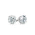 SOLITAIRE ROUND STUD EARRINGS
