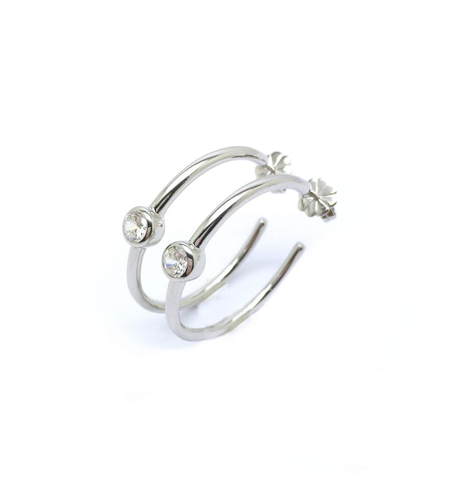 CUFF HOOP EARINGS