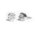 1CT SEMI-BEZEL STUD EARRINGS