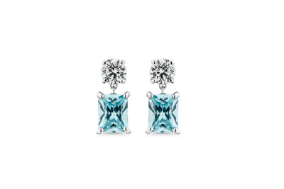 BRILLIANT & RADIANT CUT DROP EARRINGS