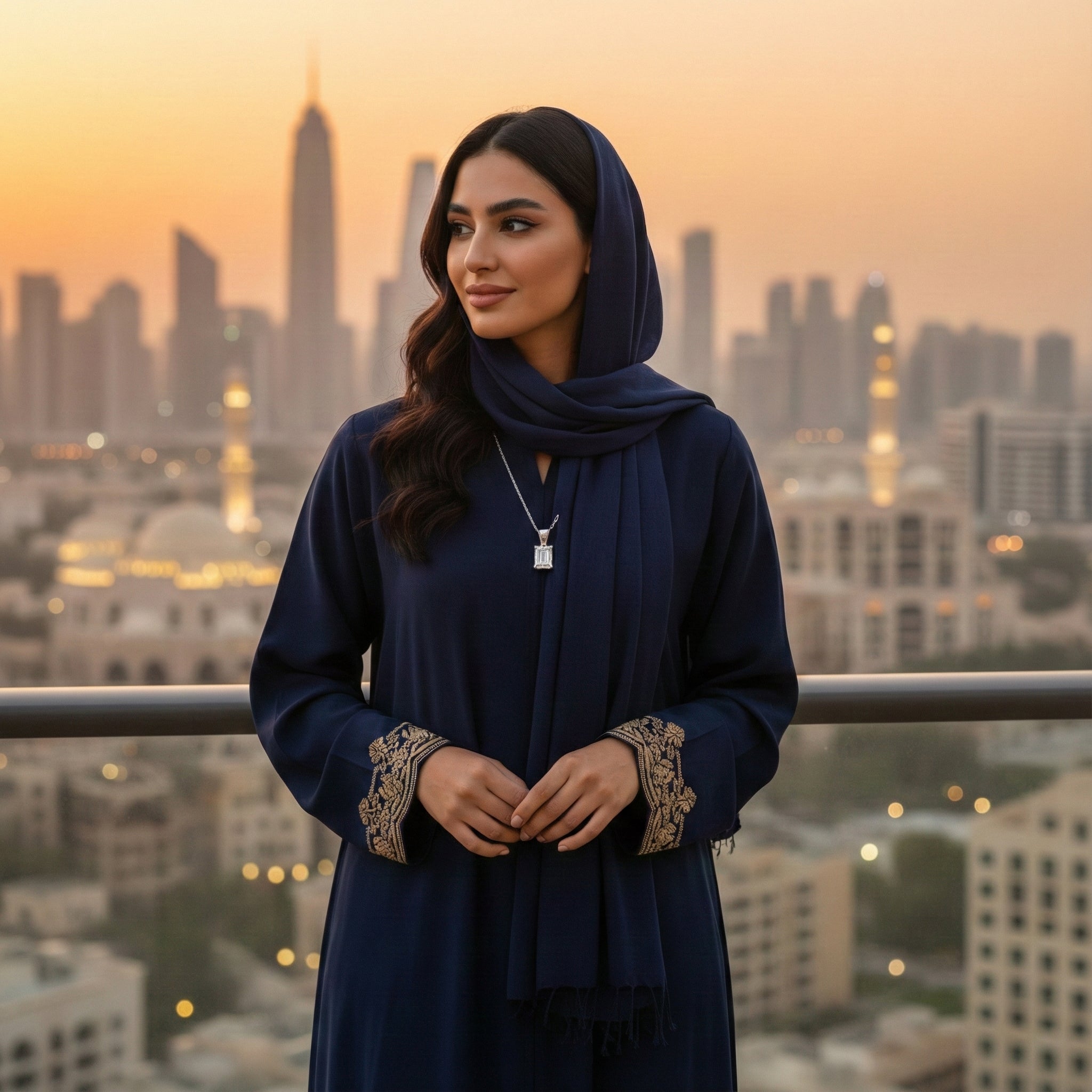 قلادة تالا مويسانيتي راديانت – ذهب أبيض – اللون D – VVS1