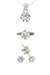 ICONIC SOLITAIRE RING WITH MATCHING CLASSIC NECKLACE & EARRINGS