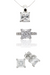 PRINCESS CUT RING WITH MATCHING SOLITAIRE  PENDANT & PRINCESS STUD EARRING