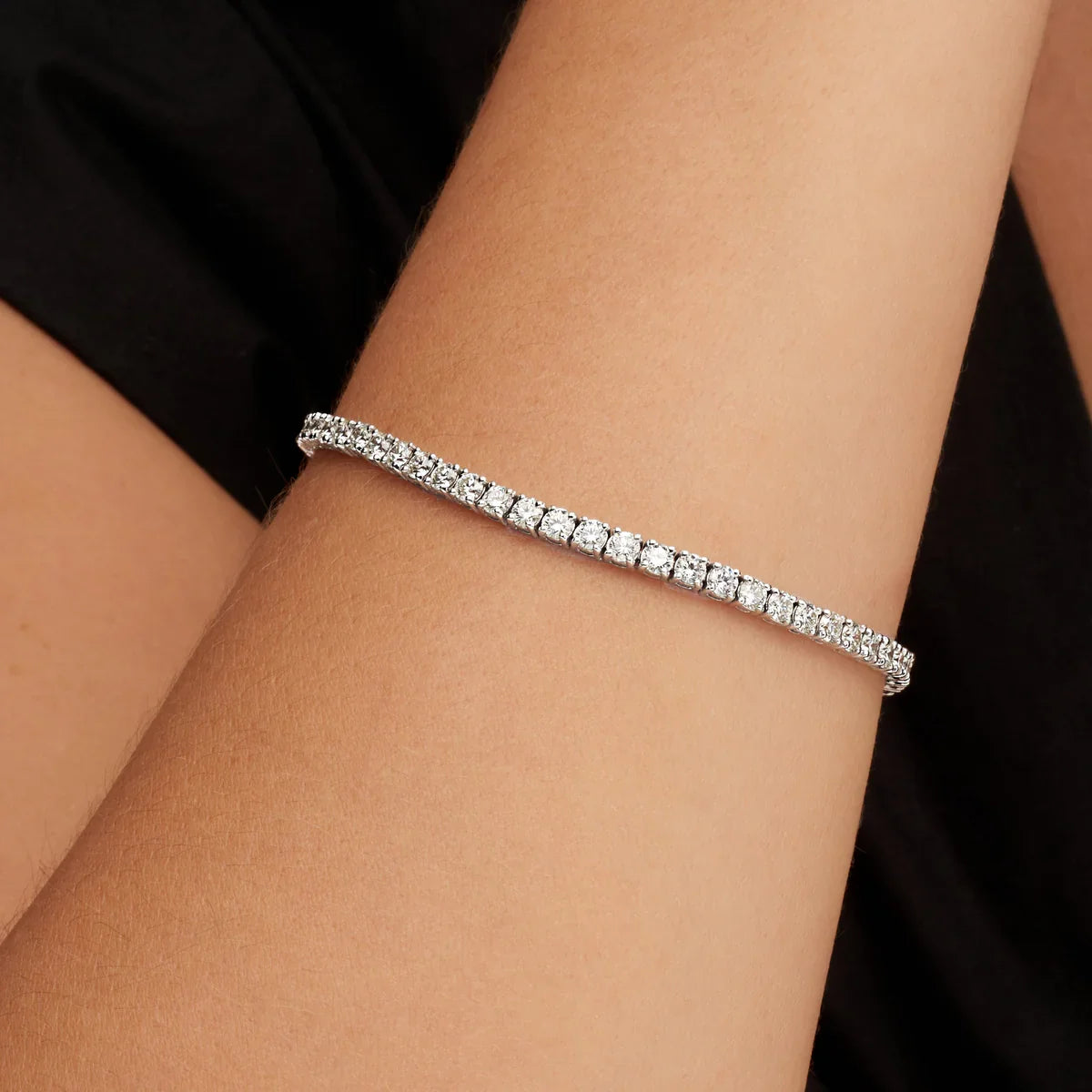 MEN'S 3MM TENNIS BRACELET - SILVER
