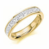 PRINCESS CUT HALF ETERNITY BAND