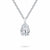 2CT PEARDROP SOLITAIRE NECKLACE