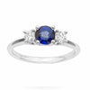 BLUE SAPPHIRE TRILOGY RING