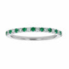 ALTERNATING EMERALD 1/2 ETERNITY RING