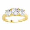 BRILLIANT CUT TRIO RING