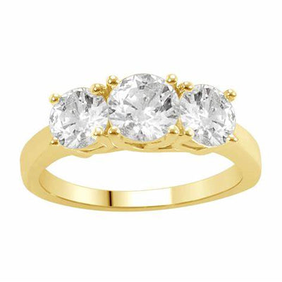 BRILLIANT CUT TRIO RING