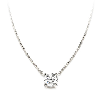 3.5CT ROUND SOLITAIRE NECKLACE