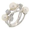 PEARL AND BRILLIANT DRESS RING