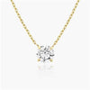 3.5CT SOLITAIRE ROUND NECKLACE