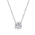 4CT SOLITAIRE ROUND NECKLACE