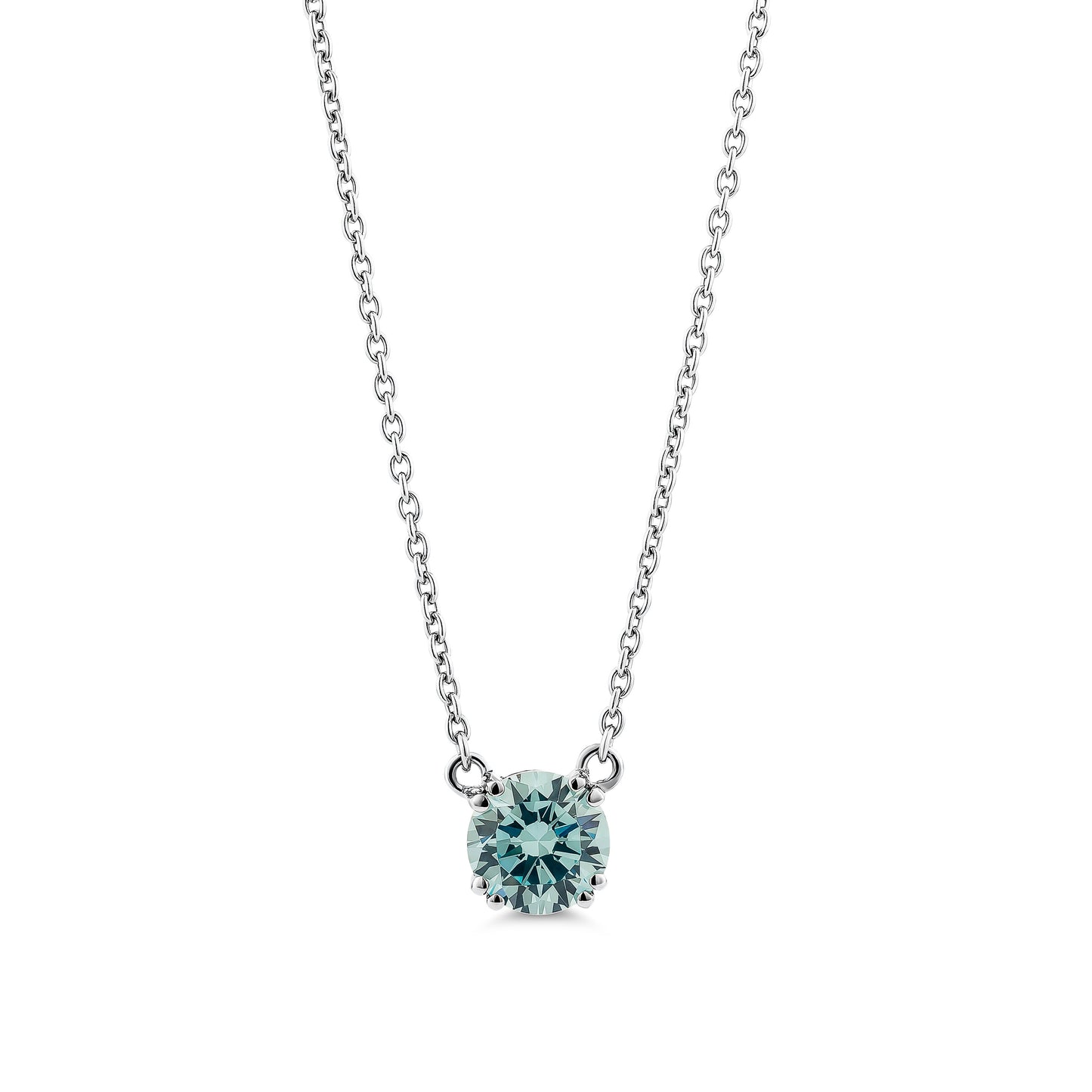 4CT SOLITAIRE ROUND NECKLACE