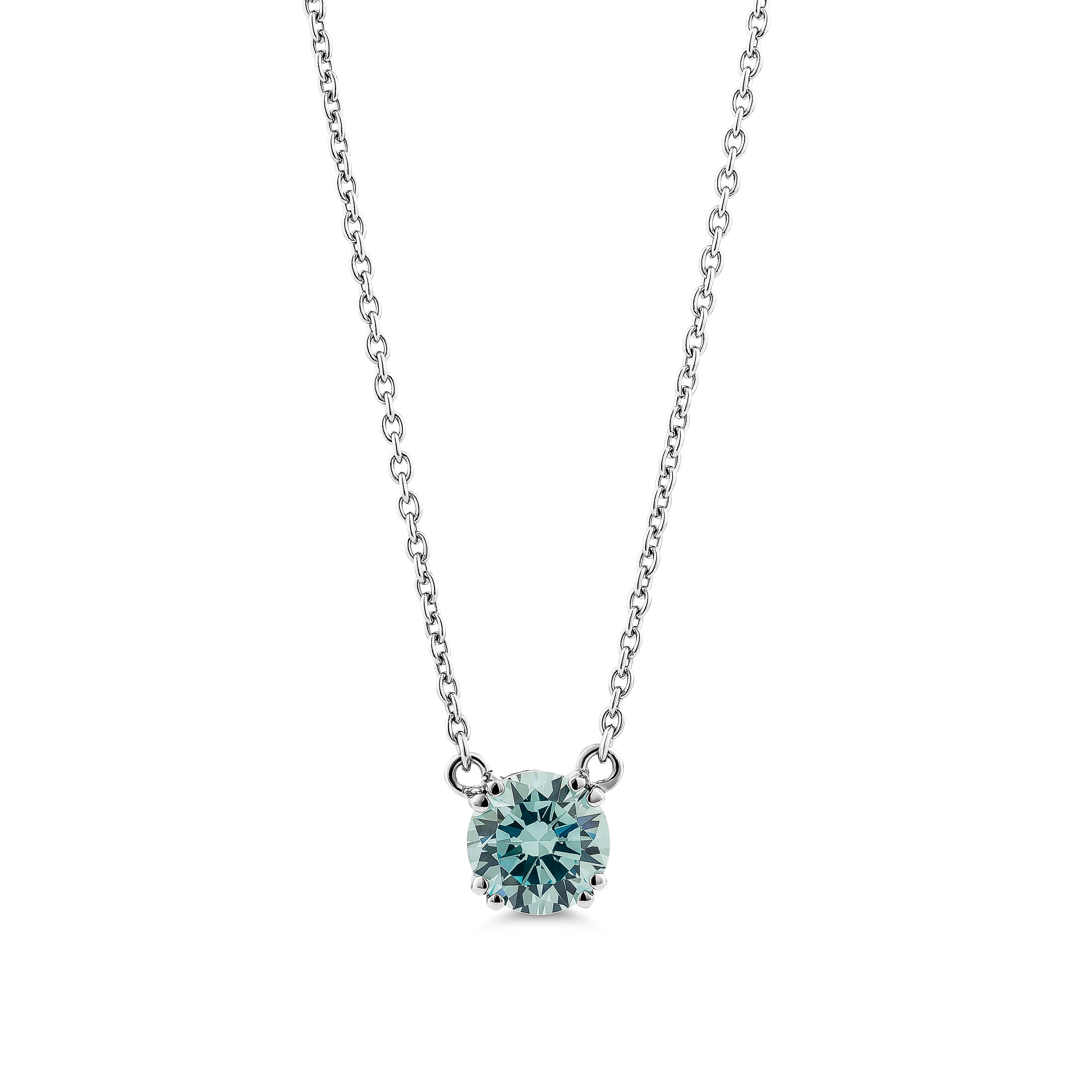 4CT SOLITAIRE ROUND NECKLACE