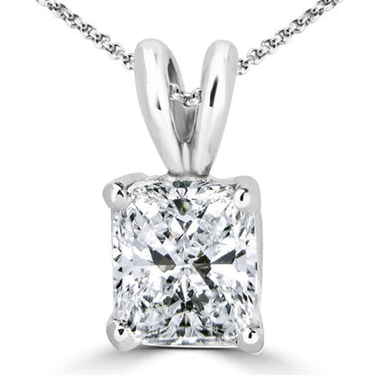 11.5CT RADIANT CUT SOLITAIRE PENDANT