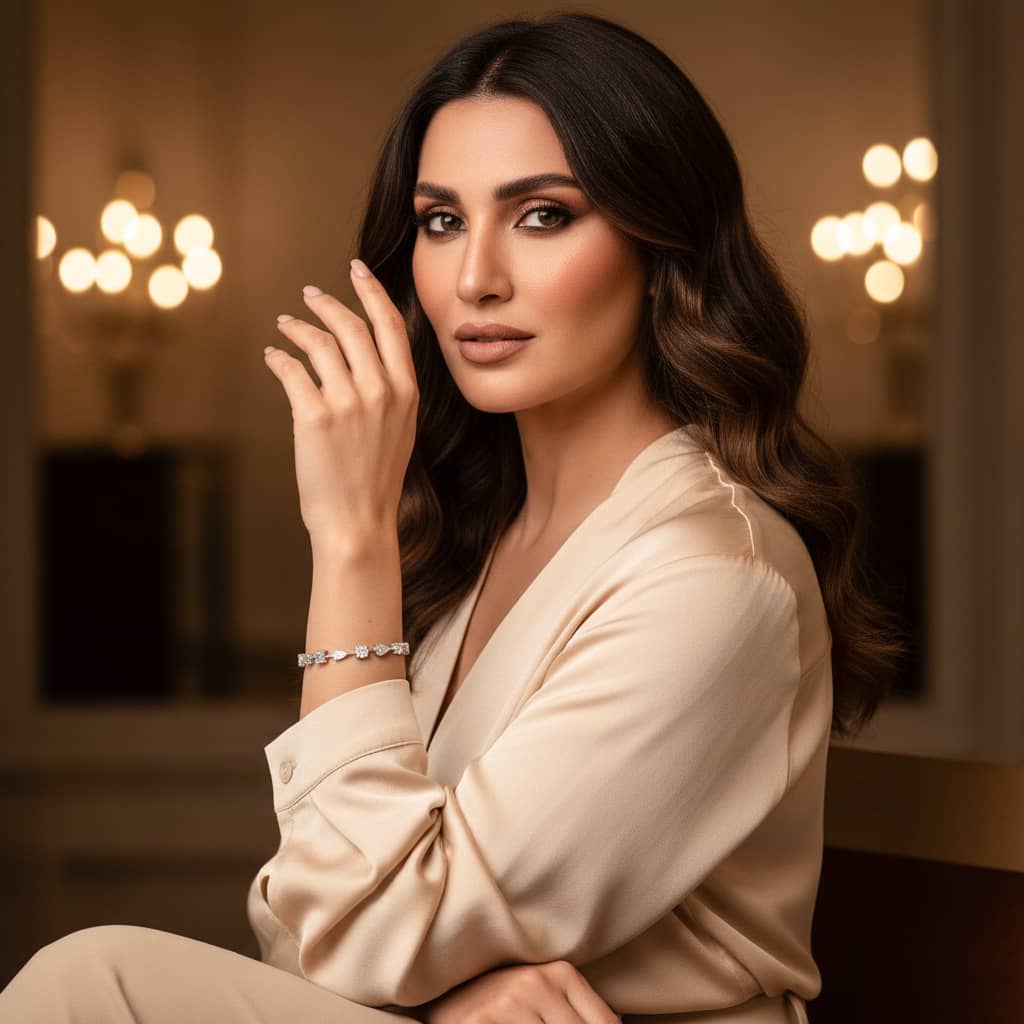 سوار تنس مويسانيتي 3 مم - لون D - VVS1