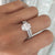 CLASSIC PAVE OVAL CUT SOLITAIRE RING WITH MATCHING  3/4 ETERNITY BAND