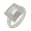 PRINCESS & BRILLIANT CUT PAVE DRESS RING