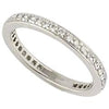 ETERNITY RING WITH MILLIGRAIN BAND