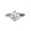 ICONIC SOLITAIRE ENGAGEMENT RING & ALTERNATING ROUND HALF ETERNITY