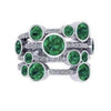 EMERALD GREEN MEGA WATERFALL RING