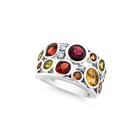 RAMDOM COLOURED BEZEL RING