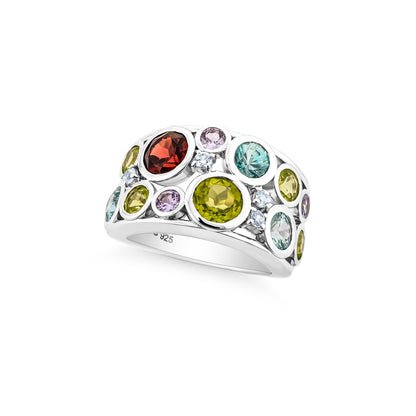 RAMDOM COLOURED BEZEL RING