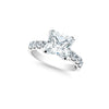 PRINCESS CUT SOLITAIRE WITH HALF ETERNITY BAND