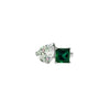 EMERALD TOI ET MOI  PRINCESS & PEAR RING