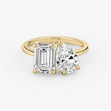 4.19CT & 1.80CT TOI ET MOI EMERALD, PEAR & EMERALD CUT RING