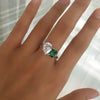 EMERALD TOI ET MOI  PRINCESS & PEAR RING