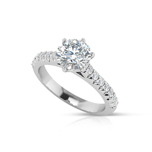 ROUND BRILLIANT SOLITAIRE ENGAGEMENT RING