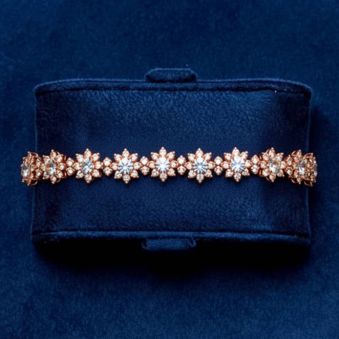 سوار تنس مويسانيتي 3 مم - لون D - VVS1