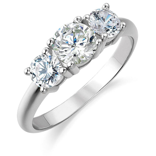 1.5CT TRILOGY BRILLIANT CUT RING