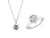 SOLITAIRE ROUND  BRILLIANT PENDANT WITH MATCHING SOLITAIRE RING