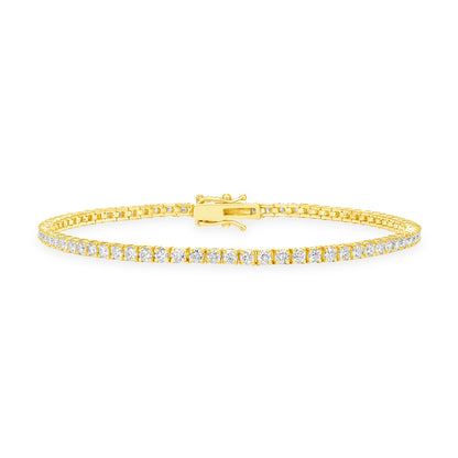 PETITE 2MM TENNIS BRACELET - GOLD