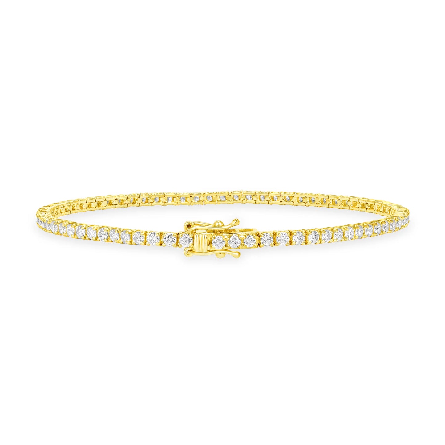 PETITE 2MM TENNIS BRACELET - GOLD