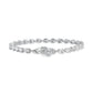 PEARSHAPE DIAMOND TENNIS BRACELET