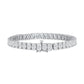 6MM OVAL CUT TENNIS BRACELET - WHITE GOLD