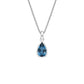 2CT TEARDROP BEZEL PENDANT