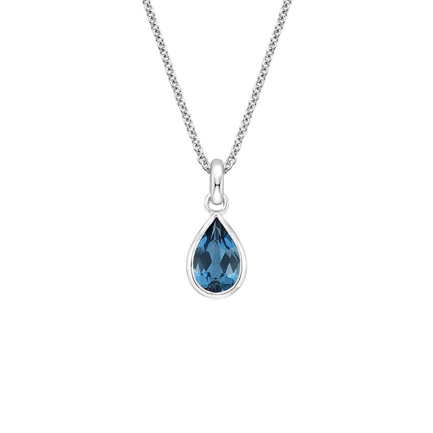 2CT TEARDROP BEZEL PENDANT