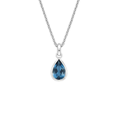 2CT TEARDROP BEZEL PENDANT