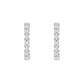 EMERALD CUT HOOP EARRINGS